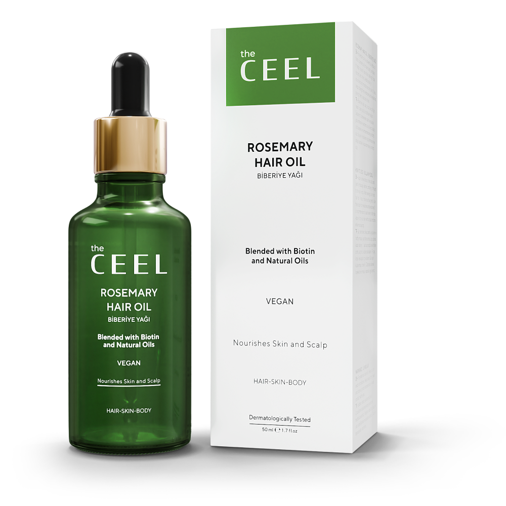 Rosemary Oil with Dermaroller - Strong Formula with Biotin & Natural Oil (Skin & Hair Care) 50ml