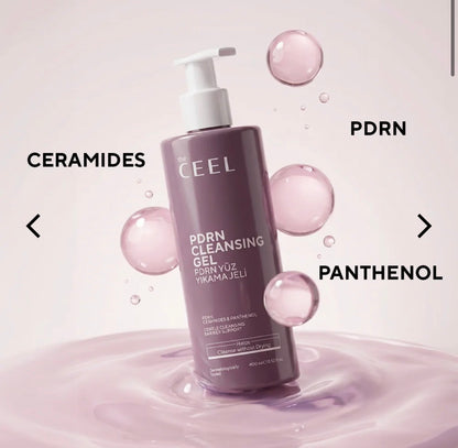 PDRN Salmon DNA Facial Cleansing Gel – Triple Ceramide Complex, Panthenol & Beta Glucan 400 ml