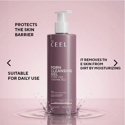 PDRN Salmon DNA Facial Cleansing Gel – Triple Ceramide Complex, Panthenol & Beta Glucan 400 ml