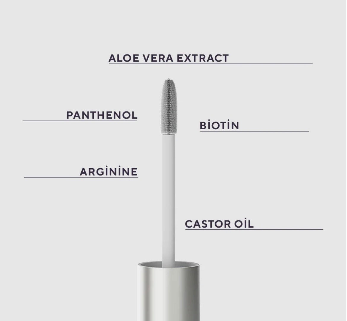 Eyebrow & Eyelash Care Serum Peptide Complex, Arginine, Castor Oil, Biotin 6 ML