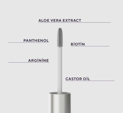Eyebrow & Eyelash Care Serum Peptide Complex, Arginine, Castor Oil, Biotin 6 ML