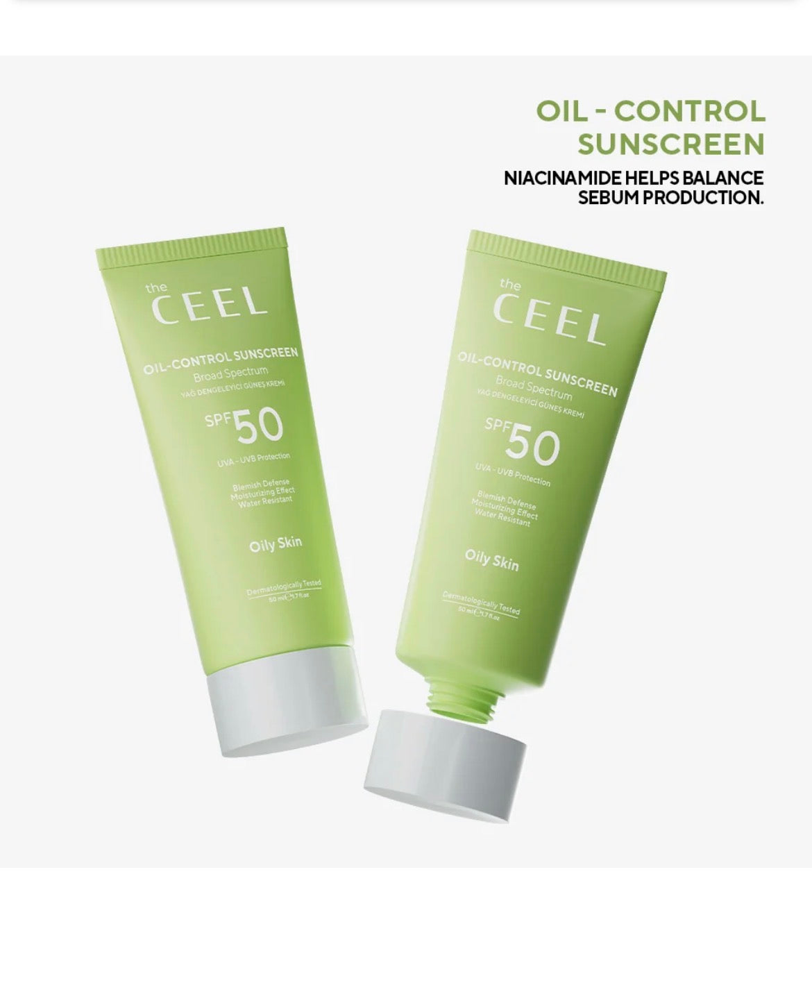 Oil Balancing SPF 50+ Sun Cream for Oily Skin 50 ml
